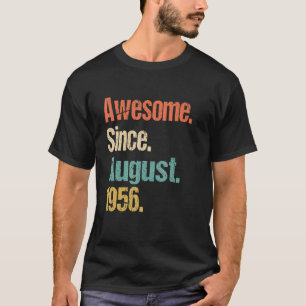 T-shirt Magnifique depuis août 1956 66e anniversaire Vinta