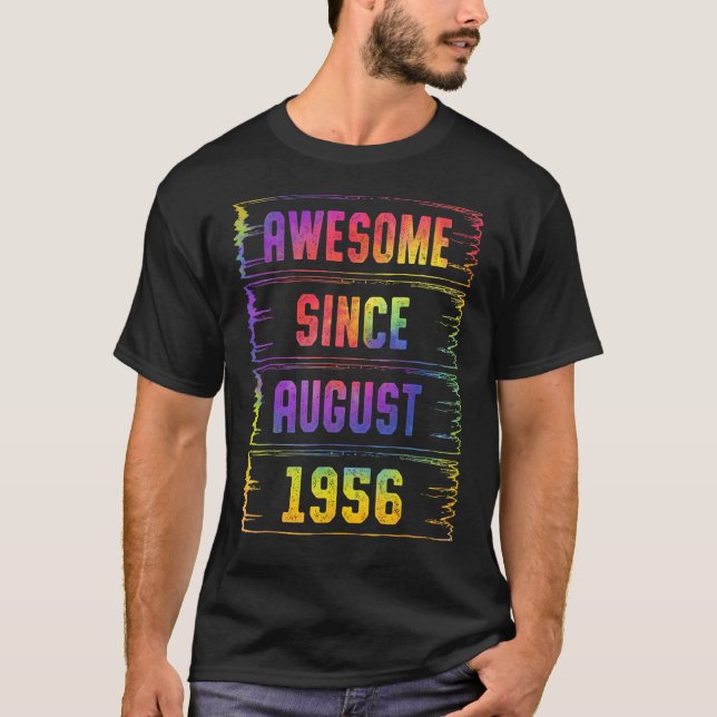 T-shirt Magnifique depuis août 1956 67 Ans 67ème anniversa (Devant)