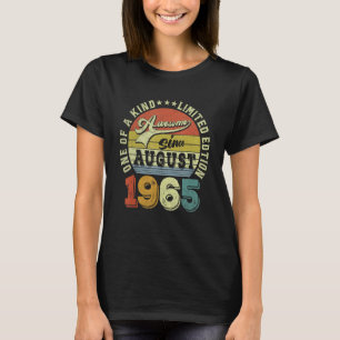 T-shirt Magnifique Depuis Août 1965 57 Ans 57ème Anniversa