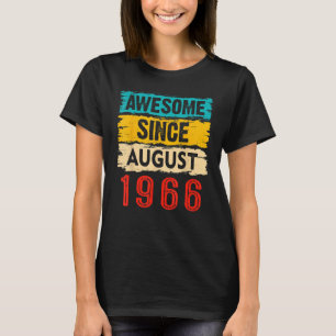 T-shirt Magnifique depuis août 1966 57e anniversaire 57 an