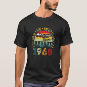 T-shirt Magnifique Depuis Août 1968 54 Ans 54ème Anniversa