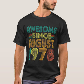 T-shirt Magnifique depuis août 1978 Années 47e anniversair