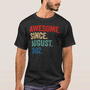 T-shirt Magnifique depuis août 1982 40e anniversaire 40 an