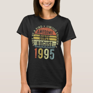 T-shirt Magnifique Depuis Août 1995 27 Ans 27ème Anniversa
