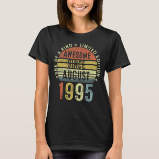 T-shirt Magnifique Depuis Août 1995 27 Ans 27ème Anniversa