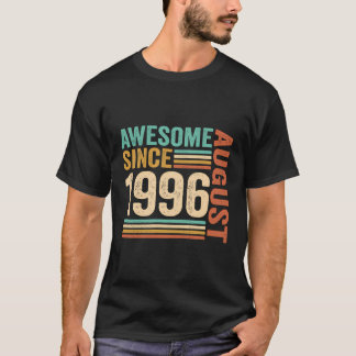 T-shirt Magnifique Depuis Août 1996 27 Ans 27E Anniversair