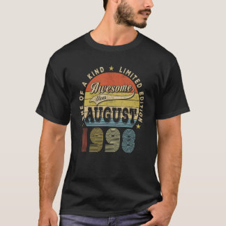 T-shirt Magnifique Depuis Août 1998 25 Ans Retro 25ème