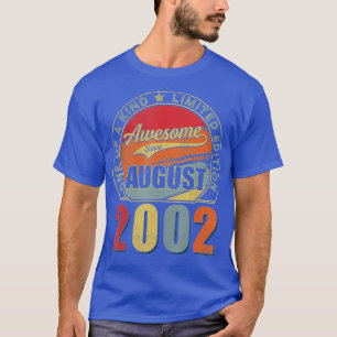 T-shirt Magnifique depuis août 2002 20 ans 20e anniversair