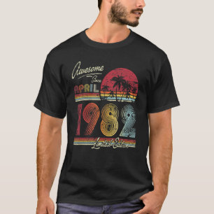 T-shirt Magnifique depuis avril 1982 40 ans 40e anniversai