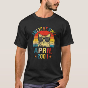 T-shirt Magnifique Depuis Avril 2001 21E Anniversaire Cade