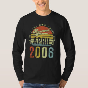T-shirt Magnifique depuis avril 2006 Vintage 16ème anniver