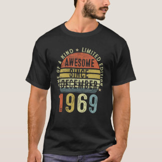 T-shirt Magnifique Depuis Décembre 1969 53 Ans 53ème Birt
