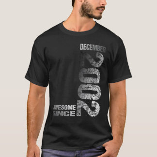 T-shirt Magnifique depuis décembre 2002 21e anniversaire N