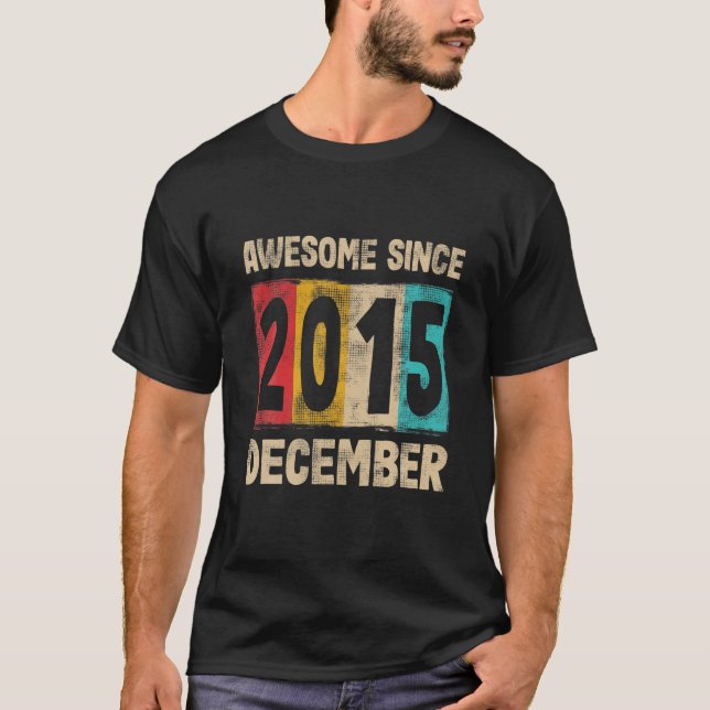 T-shirt Magnifique Depuis Décembre 2015 5e Anniversaire Ca (Devant)