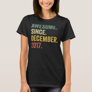 T-shirt Magnifique Depuis Décembre 2017 5e Anniversaire 5