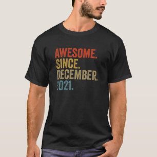 T-shirt Magnifique Depuis Décembre 2021 1E Anniversaire Vi