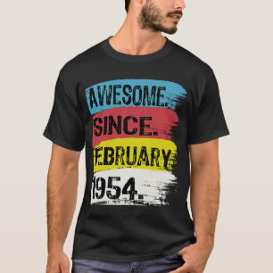 T-shirt Magnifique depuis février 1954 Pisces Aquarius 69t