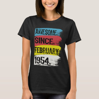 T-shirt Magnifique depuis février 1954 Pisces Aquarius 69t