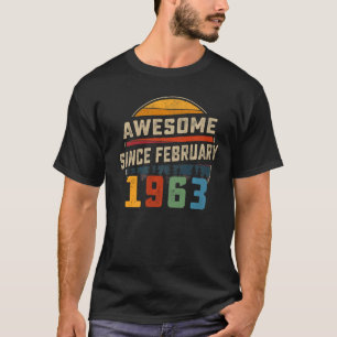 T-shirt Magnifique depuis février 1963 60e anniversaire 60