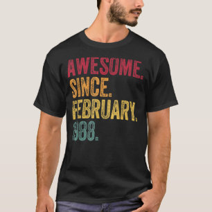 T-shirt Magnifique depuis février 1988 35e anniversaire 35