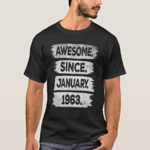 T-shirt Magnifique depuis janvier 1963 60e anniversaire 60