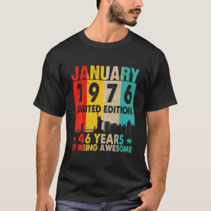T-shirt Magnifique Depuis Janvier 1976 46E Anniversaire Vi