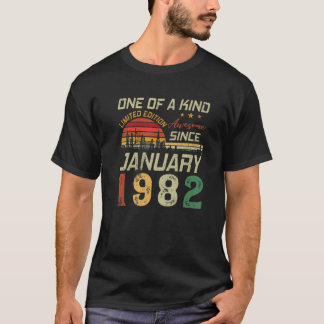 T-shirt Magnifique Depuis Janvier 1982 40Th Birthday Limit