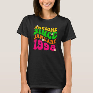 T-shirt Magnifique depuis Janvier 1998 Anniversaire Super