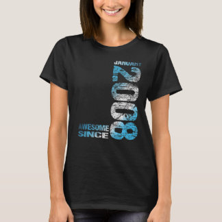 T-shirt Magnifique depuis Janvier 2008 15ème anniversaire 