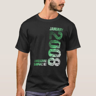 T-shirt Magnifique depuis Janvier 2008 15ème anniversaire 