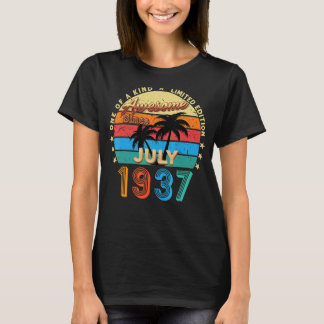 T-shirt Magnifique depuis juillet 1937 85e anniversaire Re