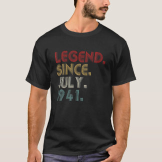 T-shirt Magnifique Depuis Juillet 1941 80E Anniversaire Ho