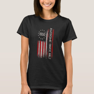 T-shirt Magnifique depuis juillet 1950 Drapeau américain 7