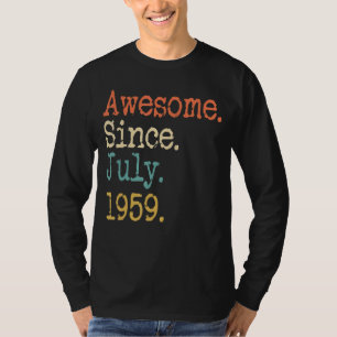 T-shirt Magnifique depuis juillet 1959 63ème anniversaire