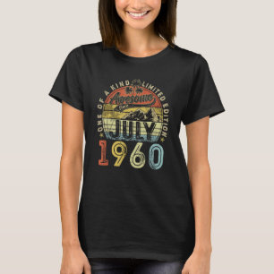 T-shirt Magnifique Depuis Juillet 1960 63 Ans 63ème Annive