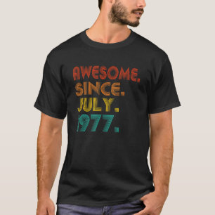 T-shirt Magnifique Depuis Juillet 1977 Anniversaire Vinta