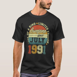 T-shirt Magnifique depuis juillet 1991 31e anniversaire 31