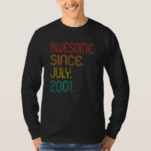 T-shirt Magnifique depuis juillet 2001 21e anniversaire 21