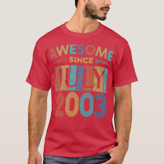 T-shirt Magnifique depuis juillet 2003 17e anniversaire 17