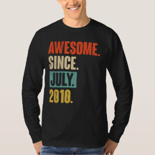 T-shirt Magnifique Depuis Juillet 2010 12 Ans 12ème Annive