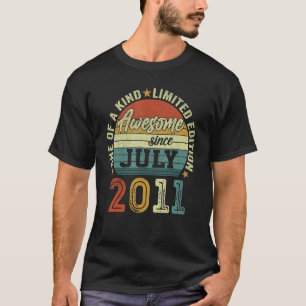 T-shirt Magnifique Depuis Juillet 2011 11 Ans 11ème Annive