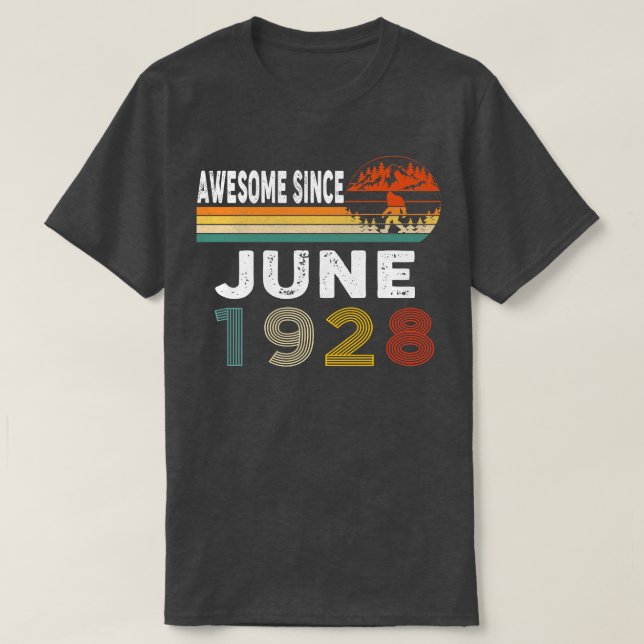 T-shirt Magnifique Depuis Juin 1928 (Design devant)