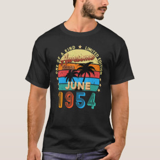 T-shirt Magnifique depuis juin 1954 68e anniversaire Retro