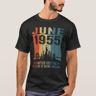 T-shirt Magnifique depuis juin 1955 67e anniversaire Vinta