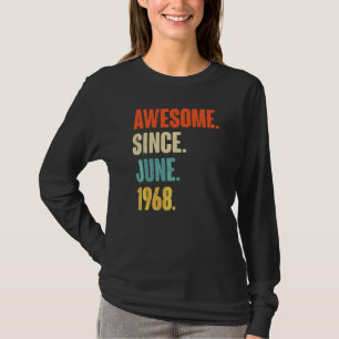 T-shirt Magnifique depuis juin 1968 54 Ans 54ème anniversa