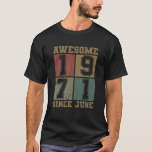T-shirt Magnifique Depuis Juin 1971 50E Anniversaire Vinta