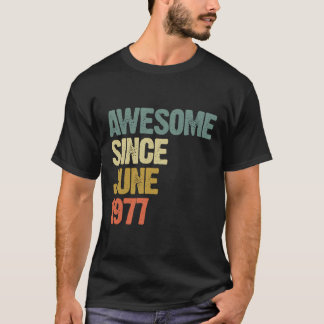 T-shirt Magnifique Depuis Juin 1977 42 Ans 42E Anniversair