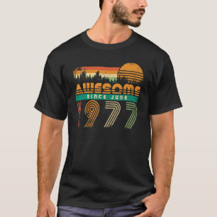 T-shirt Magnifique Depuis Juin 1977 Anniversaire Pour Homm