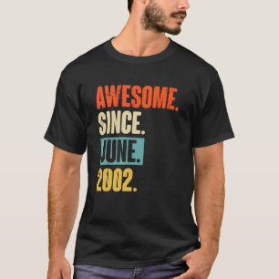 T-shirt Magnifique depuis juin 2002 20 ans 20e anniversair