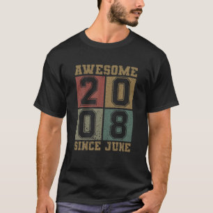 T-shirt Magnifique Depuis Juin 2008 13E Anniversaire Vinta